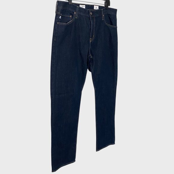 AG Adriano Goldschmied B-Type II Straight Denim Jeans Men's 37X32 Dark Wash New - Picture 3 of 11